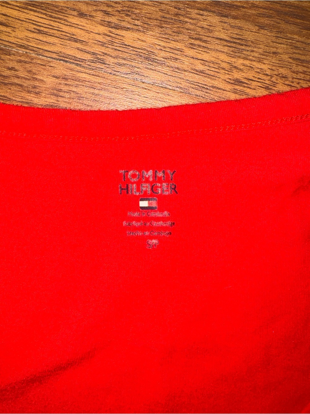 Tommy Hilfiger Bright Red Logo Tee